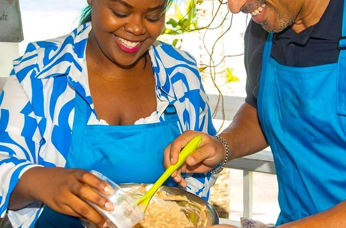 Authentic Bahamian Cooking Class - Eating the meal you prepared
