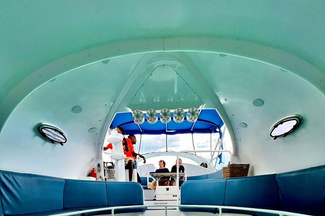 Bahamas on a Semi Submersive Glass Bottom Boat - Local beverage samplers make the ride feel more local