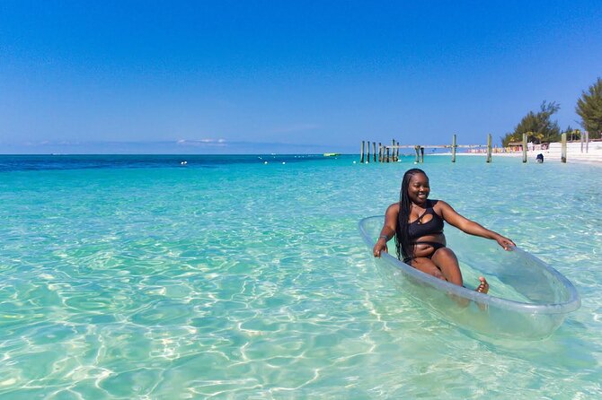 Beach Day and Clear Kayak Photoshoot in Bahamas - Three hours at Bert’s Blue Dinghy in Mather Town
