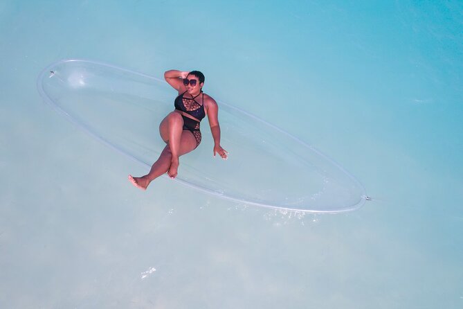 Clear Kayak Drone and Beach Private Photography in The Bahamas - Posing with Naomi and Anna