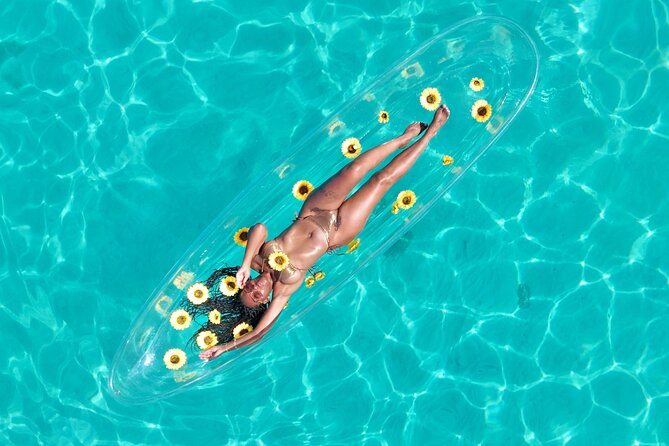 Clear Kayak Drone Photoshoot and Water Sports Activity - Arriving at Junkanoo Beach from the cruise port