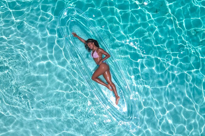 Clear Kayak Drone Photoshoot in Nassau Bahamas - Why the drone angle changes the pictures