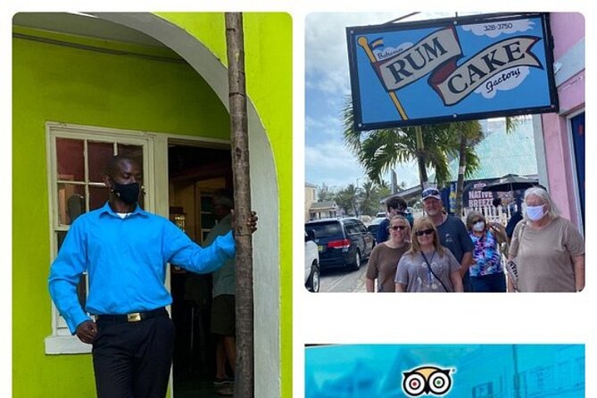 Island Tour,Beach & Lunch stop at Fish fry in Nassau Bahamas - Bay Street rum cake starts the food theme