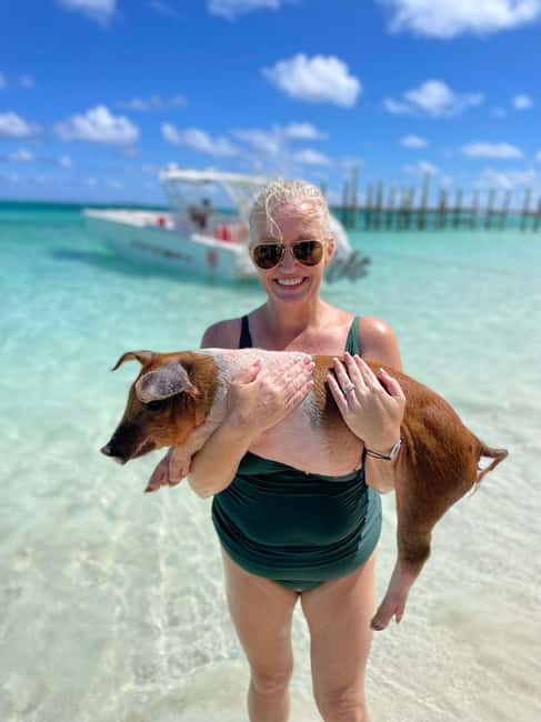 Nassau: 3-Island Snorkel Tour with Pigs, Beach Club, & Lunch - Lunch, beach chairs, and free water sports