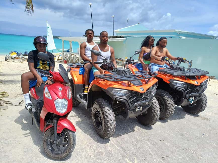 Nassau: Guided Scooter/ATV Rental or Tour w/Beach Day Bundle - Fort Montague, Fort Charlotte, and Fort Fin Castle