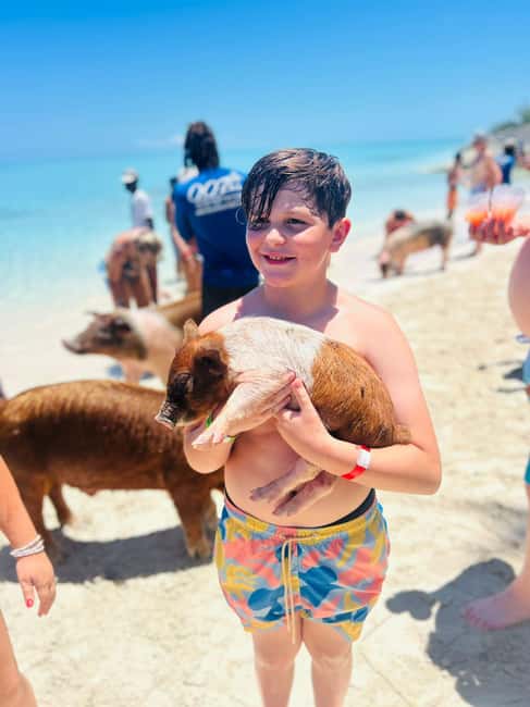 Nassau: Half-Day Swimming Pigs, Reef Snorkel & Beach Club - Food, Drinks, and the Beach Club Mood