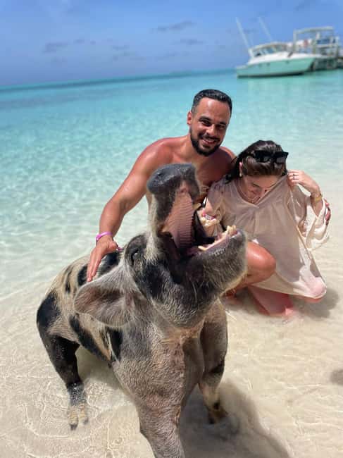 Nassau: Rose 3-Island Tour with Snorkeling and Lunch - Atlantis from the water, not from the casino floor