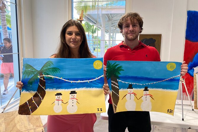 Paint and Sip at the Gallery and Wine Bar - What the two-hour class feels like