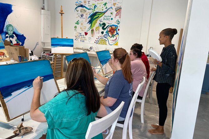 Paint and Sip at the Gallery and Wine Bar - Why the private format may be worth the price