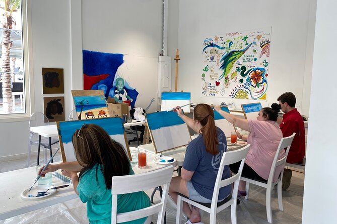 Paint and Sip at the Gallery and Wine Bar - Wine, mixed drinks, and a welcome break from the heat