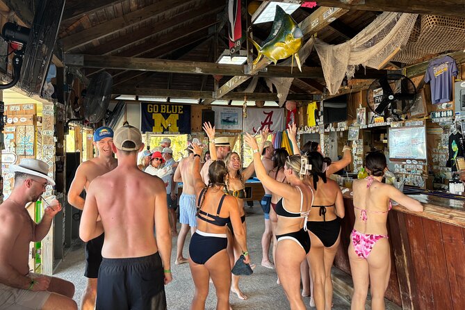 Rose Island Boat Party, Beach Getaway & Floating Bar - How the four-hour schedule feels