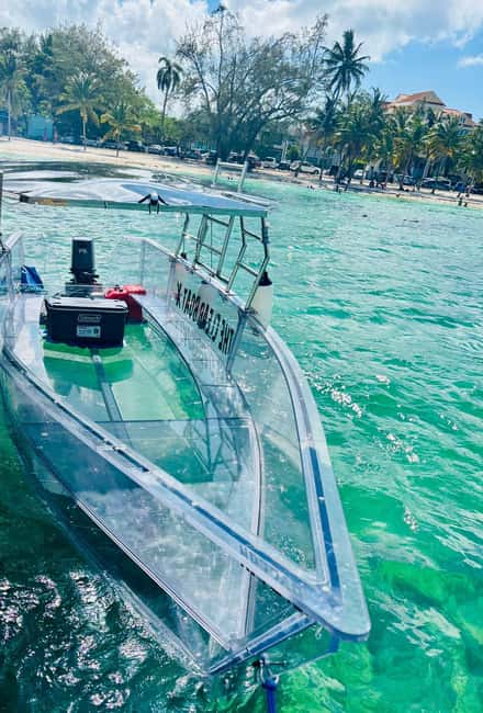 The Clear Boat Experience Bahamas drinks and snacks included - Drinks, snacks, lunch, and the floating bar