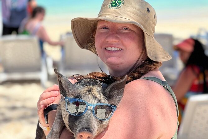 The Ultimate Bahamian Beach Day: Pigs, Jet Ski, Snorkeling & More - The boat ride past Paradise Island and Atlantis